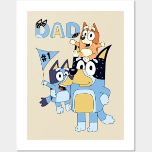 Best Dad Ever - Bluey Family Posters and Art